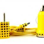 Yellow Charger With Polka ..