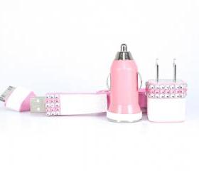 Glamour Pink iPhone Charger