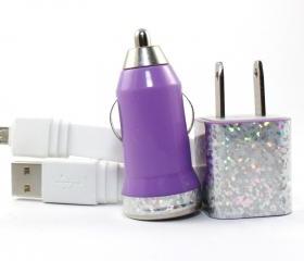 An Ode to Jem & the Hologram Purple and White iPhone Charger