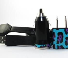 Funky Cheetah Print iPhone Charger