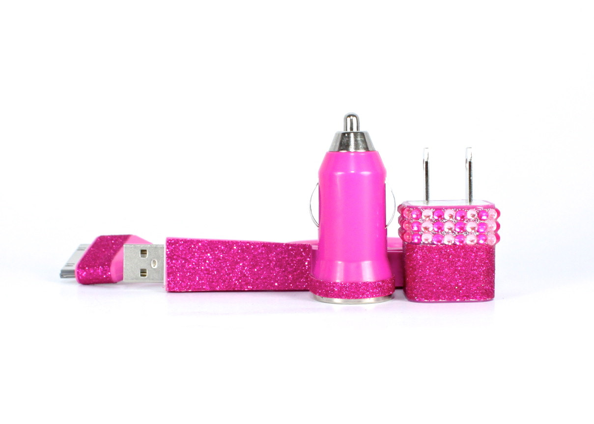 Hot Pink Posh IPhone Charger Compatible With Ipod And Ipad on Luulla